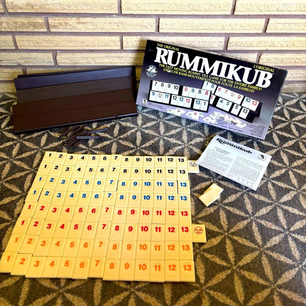 80's "Rummikub" Game - 80's Tile Game - Rummy Tile Game - 2 - 4 players